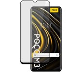 Tumundosmartphone Protector Cristal Templado Completo 5D Full Glue Negro para Xiaomi POCO M3 / Redmi 9T Vidrio