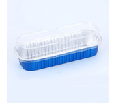 50 Pcs  Tin Foil Box Oven Air Fryer Tin Carton Food Barbecue and Baking Aluminum Foil Plate Household Cake Mold