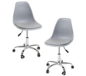 Pack 2 Sillas Dami Office - Gris claro