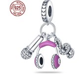 Original Charms 925 Sterling Silver Music Series Rock Guitar Beads Fit Pandora Bracelet DIY Charm For Women Jewelry Fashion Gift