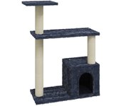 Rascador para Gatos con postes de isal gris Claro 132 cm