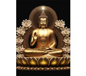 Lotus Meditation Buddha Statue Sculpture Art Poster Aesthetics Zen Religion Canvas Painting Edition Living Room Wall Home Decor