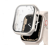 PC Colorful Watch Case Built-in Tempered Glass for Apple Watch 45mm 40mm 44mm 41mm IWatch Series 9 8 7 6 SE 5 Coverage Cover