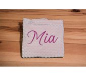 personalizameatugusto manta topito con nombre del bebe
