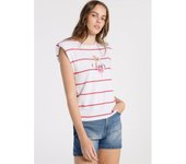 LOIS JEANS - Camiseta Maxi Hombros Con Grafica