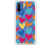 Funda compatible con Xiaomi Redmi 9T/Pocophone M3 - Corazones color