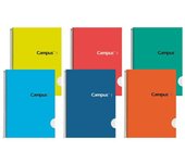 CUADERNO CAMPUS ORIGINAL TAMAÑO A4 BLOC ESPIRAL CAMPUS A4 TAPA DURA 80 Hojas  70 G Cuadricula 3 Mm/Cuadricula 4 Mm/Doble Raya 2,5 Mm/Doble Raya 3,5 Mm/Horizontal/Liso/Milimetrado a elegir Pack de 6 unidades con 6 colores surtidos