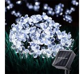 1PC Solar String Flower Lights Outdoor Waterproof 20/30/50/100 LED Fairy Light  For Garden Fence Patio Yard Christmas Tree Decor