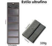 Panel solar jmuytop portátil plegable y impermeable 5V para carga de teléfono móvil y banco de energía ideal para camping al aire libre