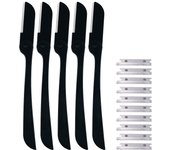 Karsyngirl 5/10Pcs Facial Face Razor Eyebrow Trimmers Blades Shaver Knife Blade Eye Brow Shaping Hair Remover Tools
