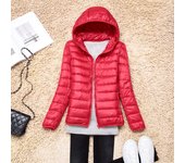 7XL Talla Grande, Invierno Chaqueta de plástico ultraligera with capucha para Mujer, Abrigo