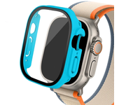 Glass+case For Apple Watch Ultra 2 case 49mm smartwatch PC Bumper+Screen Protector Tempered Cover iwatch series band Accessories