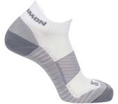 Calcetines De Running Salomon Aero Ankle Blanco Gris