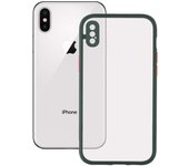 Funda duo soft para los smartphones iphone x, xs, con un acabado con textura tipo goma, con tacto suave y antideslizante. combina 2 colores y 2 materiales distintos.