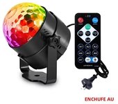 Sound Activated LED Stage Disco Light Rotating DJ Ball With Remote Control Color Party Atmosphere Lamp for Home KTV Bar Xmas