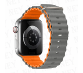 Ocean silicone strap for Apple Watch Ultra2 49mm 45mm 40mm 44mm 41mm sport bracelet for apple watch bands serie 9 8 7 6 5 4 3 SE