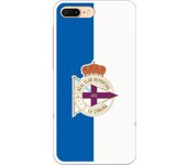 Funda original compatible con iPhone 7 Plus | RC Deportivo Escudo blanquiazul | TPU MATE