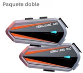 HENG JIANG B40 Helmet Headset Intercom Bluetooth V5.3 1000M Mixing Earphone Type-C Charging Interface IPX6 Waterproof 1600mAh