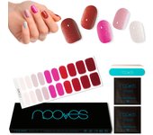 NOOVES NAILS Láminas de Uñas de Gel Precurado Premium - Allure   Glitter  Tiras De Uñas De Gel semicurado Pegatinas Uñas Semipermanente en Gel Gel Nail stickers Uñas de gel Pegatinas