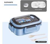 1200ML Double Layer Lunch Box Portable Compartment Salah Fruit Food Box Microwave Lunch Fork and Spoon Picnic Fresh Box
