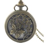 Fashionable Multiple Spherical Styles Vintage Relief Steampunk Carved And Hollowed Out Roman 15 Types Pocket Watch On Chain