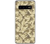 Tumundosmartphone FUNDA de GEL TPU para Samsung Galaxy S10 Plus diseño Sand Camuflaje Dibujos