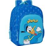 SAFTA - MOCHILA INFANTIL ADAPT.CARRO DONALD INFANTIL - Mochila con Asas Ajustables y Espalda Ergonomica - Mochila con Compartimientos con Cremallera - Mochila Diseño Único y Licencia Oficial By DONALD INFANTIL