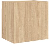 vidaXL Mueble TV de pared madera ingeniería 40,5x30x40cm, Mueble de Salon, Mueble TV, Mueble TV salon, Mesa de TV, Mueble tele