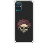 Funda compatible con Samsung Galaxy A51 - tatoo calavera mexicana dotwork