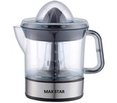 Max Star Exprimidor Eléctrico de Naranja con Deposito, Recipiente Extraíble, Capacidad de 700ml, 40W