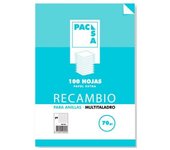 Pacsa - RECAMBIO 70 GRS. MULTITALADRO FOLIO (215X310MM.) 100 CUADRÍCULA 4X4 CON MARGEN PACSA 21221 21221.