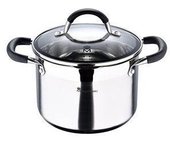 Olla Ø20x14cm 4L Acero Inoxidable con Tapa Foodies BGMP-1505-BK Masterpro