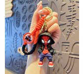 Marvel Spider-Man keychain cartoon comic book Avengers series keyring cool keychain pendant ornament friend gifts
