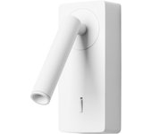 FORLIGHT Colo - Luz de Lectura para Dormitorio LED Luz Cálida 3000K con Interruptor. Aplique de Pared Cabecero de Cama Blanco