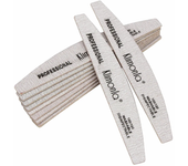 10Pcs/Lot Professional Wooden Nail Files 100/180 Grit Grey Boat Thick Sandpaper Sanding Buffer Files Beauty Tools DIY Salon