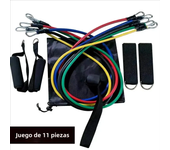 11pcs/Set Pull Rope, Resistance Bands, Portable Fitness Equipment, Ankle Strap, Chest Expander, Elastic Exercise Band