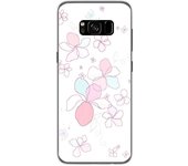 Tumundosmartphone Funda Gel Tpu para Samsung Galaxy S8 Diseño Flores Minimal Dibujos