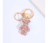 Exquisite and Pure Handmade Inlaid with Diamonds, Cute and Super Cute Bear Boutique Keychain Bag Pendant
