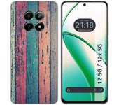 Tumundosmartphone Funda Silicona para Realme 12 5G / 12x 5G diseño Madera 10 Dibujos