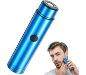 Máquina de afeitar eléctrica recargable Rotary Razor portátil Cara máquina de afeitar impermeable Mini Beard máquina de afeitar para hambres Húmedo Seco afeitado