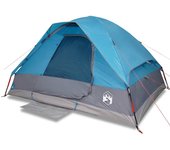 vidaXL Tienda de campaña iglú para 2 personas impermeable azul
