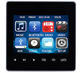 Mini Bluetooth-compatible 2.8 HD Screen Wall Amplifier Music Center Sound System TV Tablet Smart Digital Stereo FM AUX