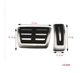 LHD Car Pedals for Audi A4 B8 S4 RS4 Q3 A5 S5 RS5 8T Q5 8R SQ5 A6 C7 A7 S7 S6 4G A8 S8 A8L 4H Fuel Brake Footrest Pedal Cover