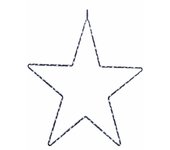 Gerimport Estrella Decoración Navidad 225 Microleds Frío Interior 36 Cm