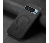 for Magsafe PU Leather Phone Case for Google Pixel 9 Pro XL Matte Magnetic Wireless Charging Cover for Pixel 7A 8A 8 7 Pro