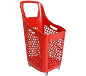 Carrito de la Compra BALSAT Gran Capacidad 90 Litros - Rojo