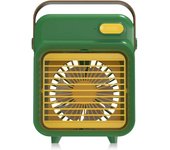 Aire acondicionado portátil, mini refrigerador de Aire personal, ventilador de escritorio Pequeño, bajo nivel de ruido, adecuado para dormitorio, escritorio, oficina, Hogar (versión recargable)