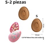 Large 3D Breakable Easter Egg Surprise Chocolate Molds Easter Eggs Chocolate Silicone Molds Egg Mold for Diy Easter Decorations