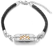 New Black Leather Aromatherapy Bracelet Essential Oil Diffuser Stainless Steel Perfume Locket Bracelet Women Charm Aroma Jewelry