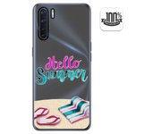 Tumundosmartphone Funda Gel Transparente para Oppo A91 diseño Summer Dibujos